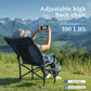 Sophia & William Heavy-Duty Adjustable High Back Director Chair Oversized Camping Chair with Side Table, Blue