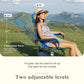 Sophia & William Set of 2 High Back Heavy-Duty Adjustable Director Chair Oversized Camping Chair with Side Table, Supports 300lbs, Blue