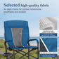 Sophia & William Heavy-Duty Adjustable High Back Director Chair Oversized Camping Chair with Side Table, Blue