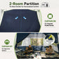 Sophia & William 10 Person Camping Tent 14x10FT All-Weather Large Family Cabin Tent with 2-Room Partition, Blue