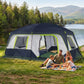 Sophia & William 10 Person Camping Tent 14x10FT All-Weather Large Family Cabin Tent with 2-Room Partition, Blue