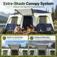 Sophia & William 12 Person Camping Tent 16x11FT All-Weather Large Family Cabin Tent with 3 Rooms and 6 Mesh Windows, Blue