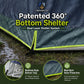 Sophia & William 12 Person Camping Tent 16x11FT All-Weather Large Family Cabin Tent with 3 Rooms and 6 Mesh Windows, Blue
