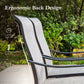 Sophia & William 8-Piece Outdoor Patio Dining Set with 13ft Gray Umbrella, Rectangle Table & Textilene Chairs Furniture Set for 6