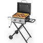 Alpha Joy Potable Outdoor Propane Gas Griddle with Wheels‌ 2-Burner Camping Flat Top Grill On The Go
