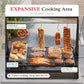 Alpha Joy Argentine Santa Maria Grill 666 SQ.IN. Cooking Area Charcoal & Wood BBQ Grill