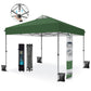 Alpha Joy 10x10ft Pop-up Canopy Instant Outdoor Canopy Tent Portable Straight Leg Shelter with Roller Bag for Outside, Green