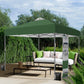 Alpha Joy 10x10ft Pop-up Canopy Instant Outdoor Canopy Tent Portable Straight Leg Shelter with Roller Bag for Outside, Green
