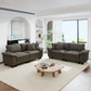 Sophia&William Modular Sectional Sofa Sets, Modern Chenille Cloud Couch Sofa Set 4-Seater Oversized Sectional Sofa with 4 Pillows for Living Room,Ash Gray