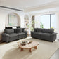 Sophia&William Convertible Sectional Sofa Couch, Modern Corduroy Couch 4-Seat Sofa Sectional for Living Room,Gray