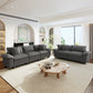 Sophia&William Convertible Sectional Sofa Couch, Modern Corduroy Couch 5-Seat Sofa Sectional for Living Room,Gray