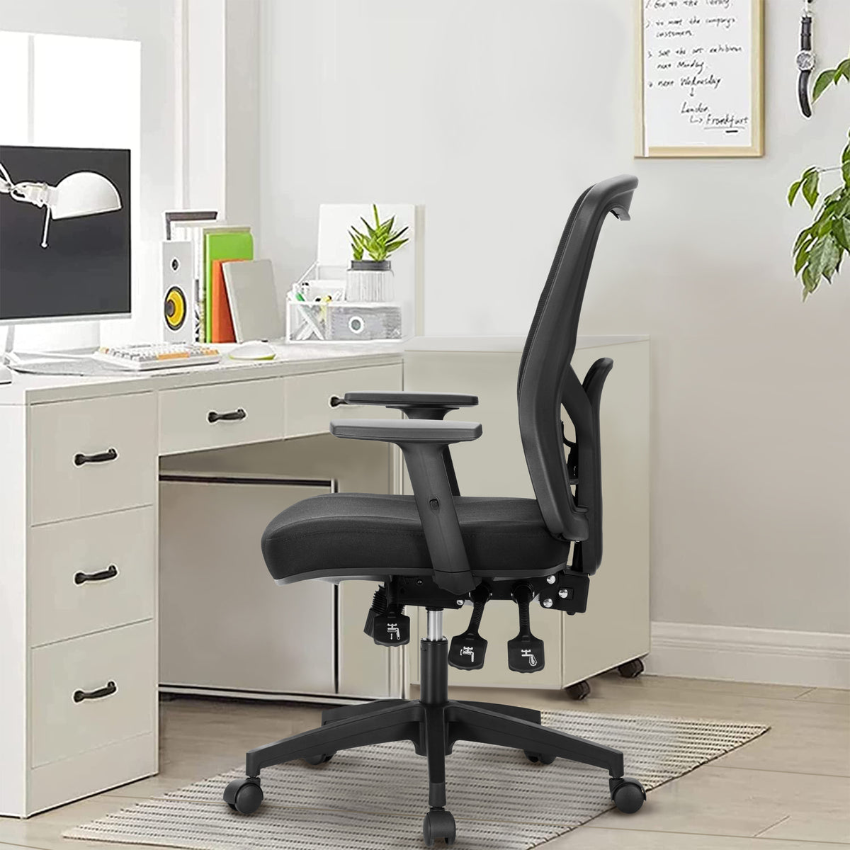 Sophia & William Ergonomic Mesh Office Desk Chair with Lumbar Support & Adjustable Armrest-Black