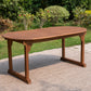 Sophia & William Outdoor Extendable Acacia Wood Patio Dining Table for 6-8 Person, Dark Brown