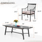 Sophia & William 9-Piece Patio Outdoor Dining Set with 84  Extendable Table & 8 Chairs with Beige Cushions