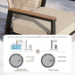 Sophia & William 9-Piece Outdoor Patio Dining Set Swivel Metal Wicker Chairs and Steel Round Table