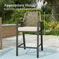 Sophia & William 3PCS Patio Outdoor Bar Set Wicker Rattan Bar Height Stools & Table Furniture Bistro Set