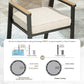 Sophia & William 7Pcs Patio Outdoor Bar Set Wicker Rattan Bar Height Stools & Table Furniture Set