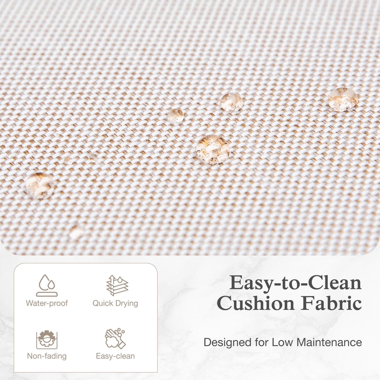 Sophia & William Patio Outdoor Bar Set HDPE Height Stools & Table Bistro Set Cushioned Wicker Chair Furniture Set