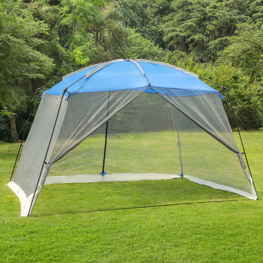 Sophia & William 7.6'x7.2' Sunshade Beach Tent UPF 50+ Sun Shelter Portable Canopy Beach Tent for 3-4 Person, Blue