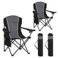 Sophia & William Heavy Duty Camping Chair Outdoor Oversized Padded Lawn Chair with Cooler, 450LBS Capacity, 2 Pack, Green