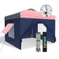 10'x 10'ft Pop Up 3 Height Adjustable Canopy Tent with 4 Side Walls