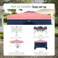 10'x 10'ft Pop Up 3 Height Adjustable Canopy Tent with 4 Side Walls