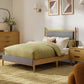 Sophia & William Full Size Wood Bed Frame Upholstered Platform Bed Frame with Headboard & Footboard Mid-Century Bedroom Furniture,No Box Spring Needed,Gray