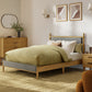 Sophia & William Queen Size Wood Bed Frame Upholstered Platform Bed Frame with Headboard & Footboard Mid-Century Bedroom Furniture,No Box Spring Needed,Gray