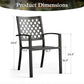 Sophia & William 9 Piece Patio Dining Set Outdoor Metal Table and Chairs Set Outside Furniture Set for 8