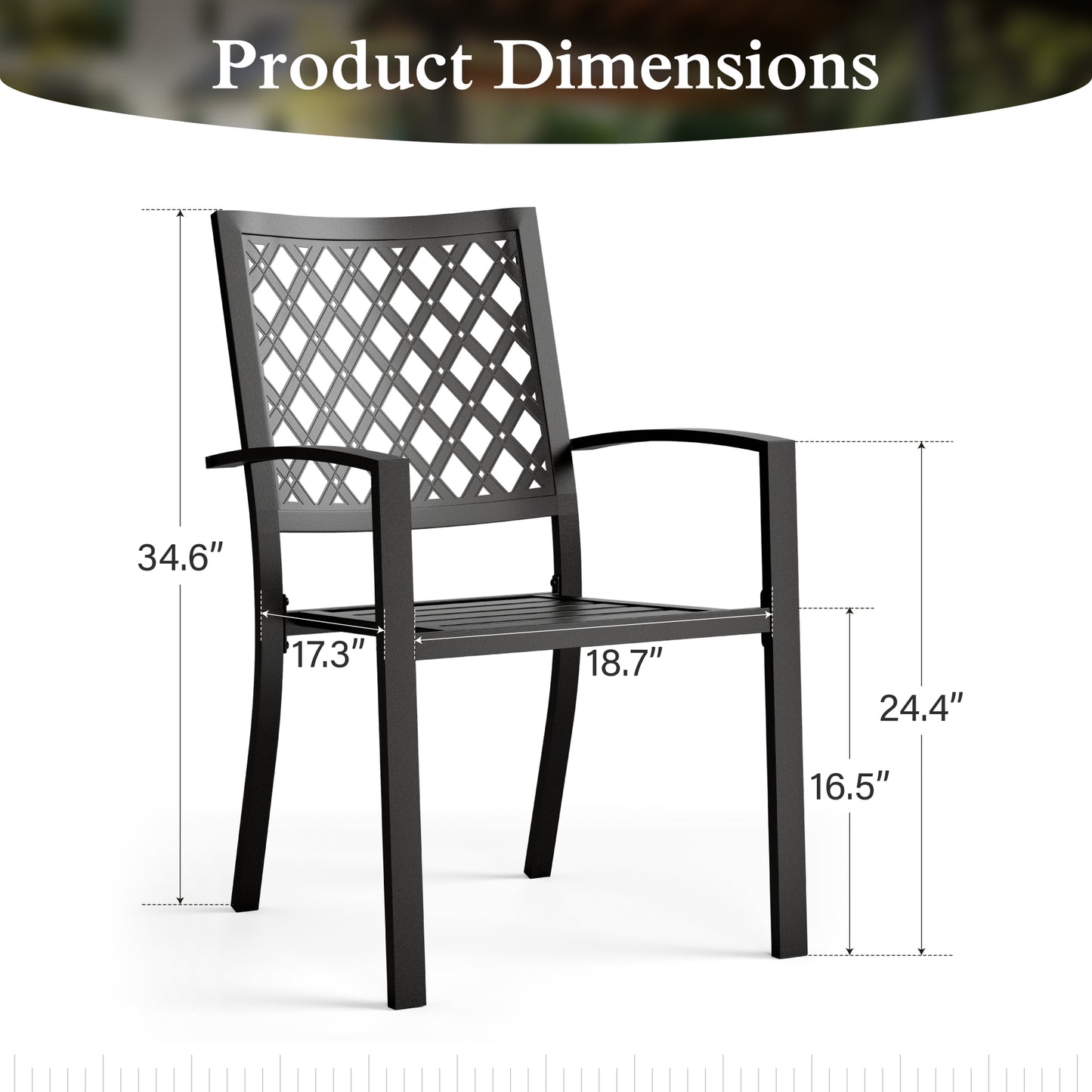 Sophia & William 9 Piece Patio Dining Set Outdoor Metal Table and Chairs Set Outside Furniture Set for 8