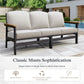 Sophia & William 4 Pieces Outdoor Patio Furniture Set All-Weather Wicker Conversation Set
