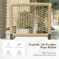 Sophia&William 7Pcs Patio Dining Set Outdoor Metal Stackable Chairs with Wicker Rattan Backrest & 60inch Rectangular Table Furniture Sets for 6