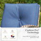 Sophia & William 6 Pieces Outdoor Patio Furniture Set 7-Seat Wicker Outdoor Conversation Sofa Set with Swivel Glider & 2 Ottomans, Navy