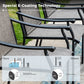 Sophia & William 9 Pieces Outdoor Metal Patio Dining Set Fixed Textilene Chairs and 67inch Large Round Table Set for 8