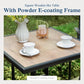 Sophia & William Patio Bar Set Outdoor Textilene Chairs & Height Table Furniture Bistro Set, Gray