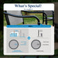 Alpha Joy Outdoor Patio Dining Set with 52 Round Table & Textilene Chairs for 6