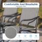 Alpha Joy Outdoor Patio Dining Set with 83 Rectangular Table & Textilene Chairs for 8