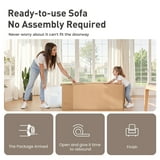 Alpha Joy Convertible Sectional Sofa Couch 3 Seat Modern L-Shaped Sofa Corduroy Compressed Sofa for Living Room