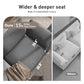 Sophia&William 3-Seat Modular Sectional Sofa Sets, Modern Corduroy Couch Cloud Sofa with Throw Pillows for Living Room,Gray