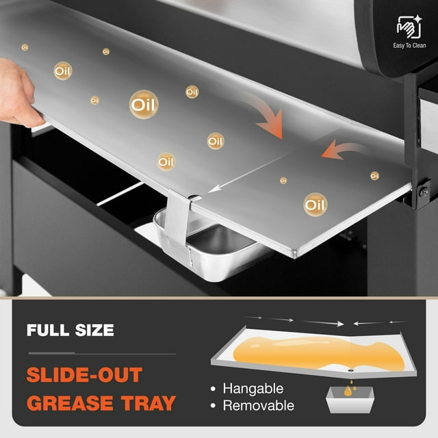 Sophia & William 6-Burner Propane Gas BBQ Grill with Side Burner & Porcelain-Enameled Cast Iron Grates, 65,800BTU Stainless Steel Outdoor Cooking Barbecue Grill, 665 SQ.IN. Cooking Area, Silver