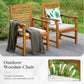 Sophia & William 9 Pieces Patio Dining Set Acacia Wood Outdoor Furniture Set Expandable Table and Natural Wood Chairs with Cushions for Lawn, Garden, Backyard
