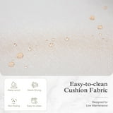 Sophia & William 7 Pieces Patio Outdoor Dining Set HDPE Furniture Set Wood-grain Table and Chairs Set with Wicker Back