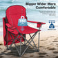 Sophia & William Foldable Canopy Chair Portable Camping Lounge Chair Outdoor Sunshade Canopy Chair with Cup Holder, 2 Pack, Light Blue