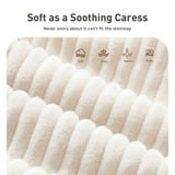 Sophia & William 104" Oversized L-Shaped Sectional Sofa 3 Seat Modern Corduroy Compressed Couch 28.4" Deep Modular Sofa for Living Room, Bedroom, Beige