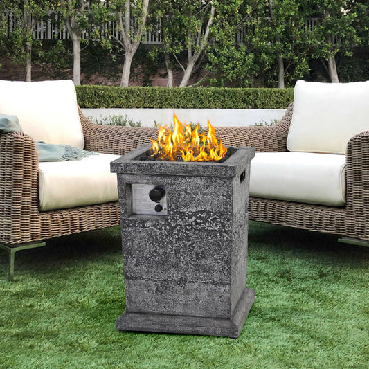 Sophia & William 18" Cuboid Patio Gas Fire Pit CSA Certificated 40000 BTU