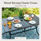Sophia&William 7 Pieces Outdoor Patio Dining Set Swivel Chairs and Table Set for 6