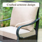 Sophia & William 4 Piece Metal Patio Balcony Furniture Set 5-Seat Outdoor Conversation Set with Spring Rocking Chairs and Coffe Table